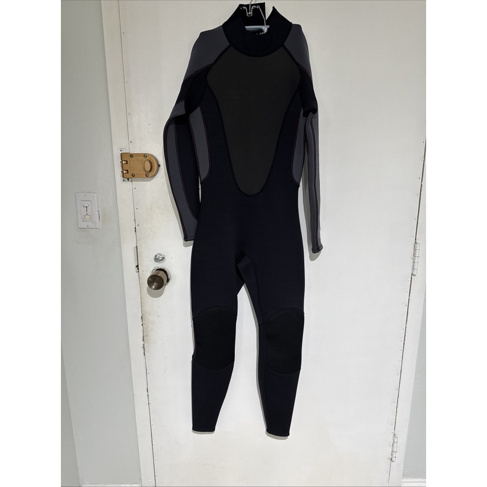 Used Aqua Lung Swim Sport Women's 3mm Full Suit Quantum Stretch BLK  Size 7/8